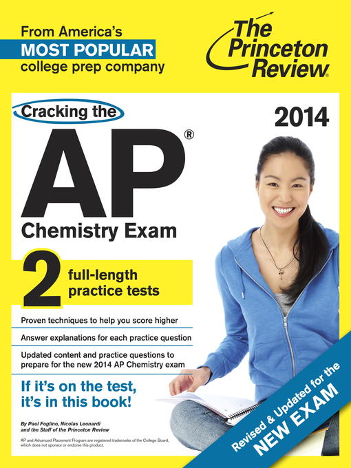 Cover image for Cracking the AP Chemistry Exam, 2014 Edition (Revised)
